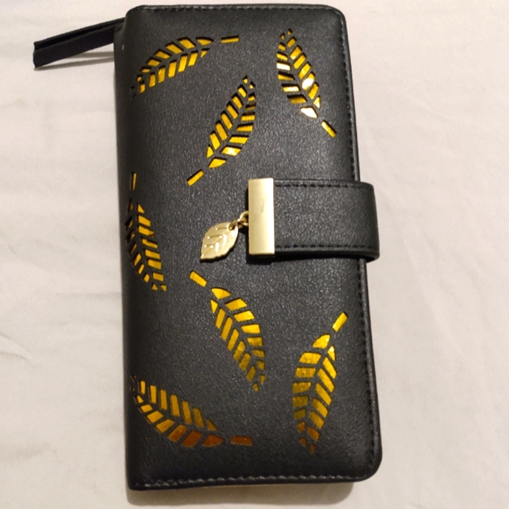 Golden Leaf Wallet - Picture 1 of 6